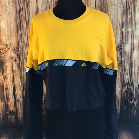 adidas Tops Adidas Womens Global Citizens Cropped Sweatshirt Poshmark